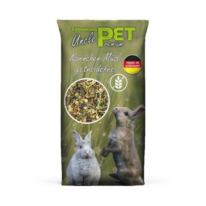 Eggersmann Uncle Pet Premium Kaninchen Müsli getreidefrei 15 kg