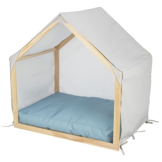 TRIXIE Höhle Lias mit Holzgestell - L 88 x B 61 x H 89 cm