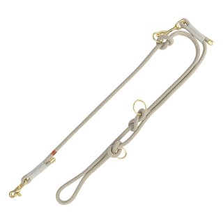 TRIXIE Soft Rope Verlängerungsleine - S–XL: 2,00 m/ø 10 mm, grau/hellgrau