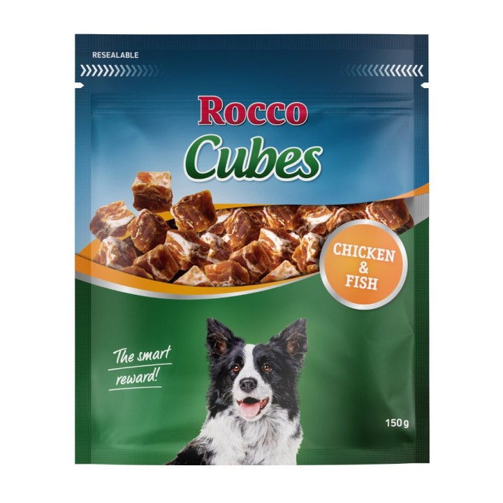 Rocco Cubes 150 g / Sparpaket % - Huhn 4 x 150 g