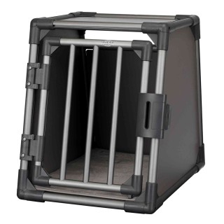 TRIXIE Transportbox aus Aluminium - S: 48 x 56 x 61 cm, grafit