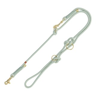 TRIXIE Soft Rope Verlängerungsleine - S–XL: 2,00 m/ø 10 mm, salbei/mint