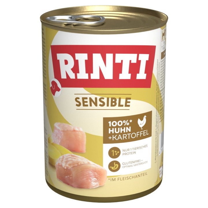 RINTI Sensible 6 x 400 g - Huhn & Kartoffeln