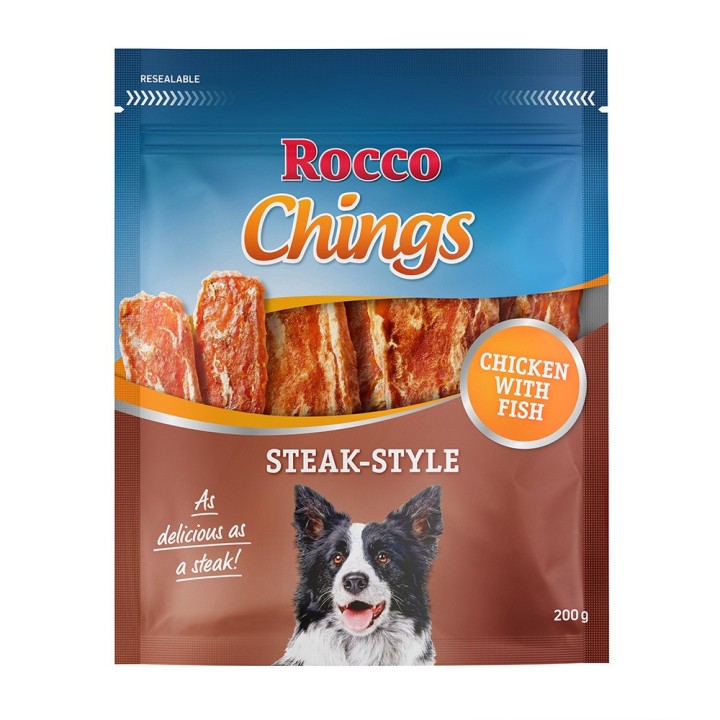 Rocco Chings Steak Style 200 g / Sparpaket % - Hühnerfleisch 12 x 200 g