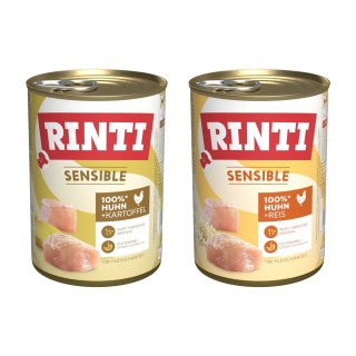 Sparpaket RINTI Sensible 24 x 400g - Mixpaket Huhn: 2 Sorten