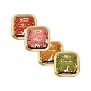 Lily's Kitchen Organic Hundefutter - Wanne - Huhn - 11 x 150 g