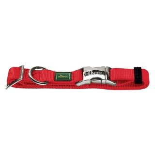 HUNTER Halsband Vario Basic Alu-Strong, rot - Größe XL: 45 - 65 cm Halsumfang