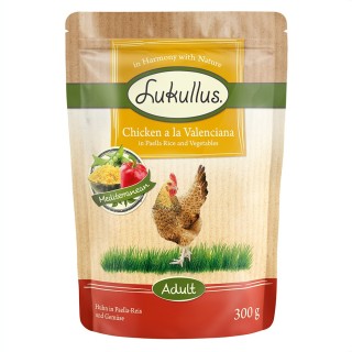 Lukullus Frischebeutel Huhn in Paella-Reis und Gemüse 6 x 300g Valenciana