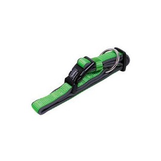 Nobby Halsband Classic Preno [neon grün/grau - L: 30-45 cm, B: 20/25 mm]