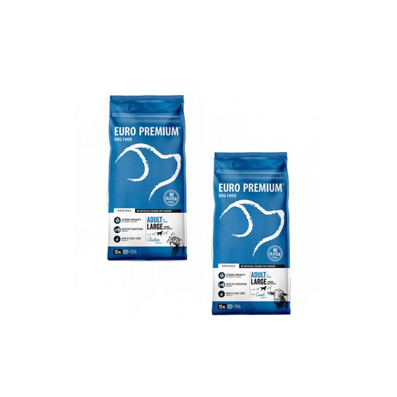 Euro-Premium Large Adult - Huhn & Reis - 12kg