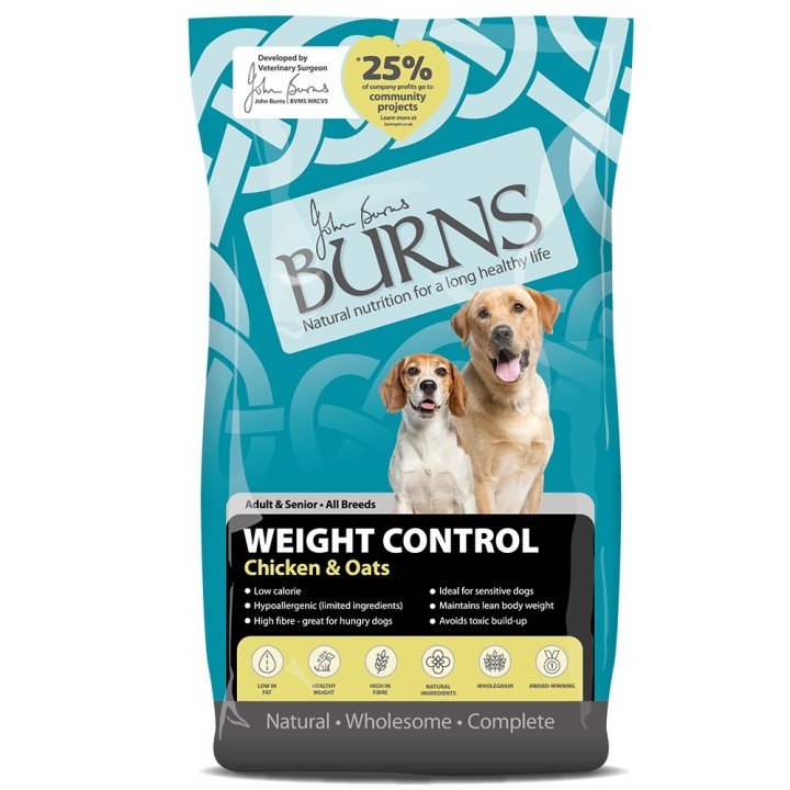 Burns Weight Control Adult/Senior Huhn & Hafer - 12 kg