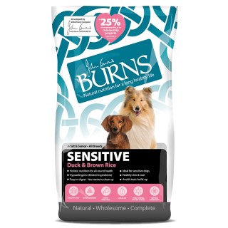 Burns Adult & Senior Sensitive Ente & brauner Reis - 12 kg