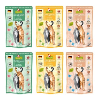 GranataPet DeliCatessen Pouch Probierpakete 6 x 85 g - Probierpaket II PUR