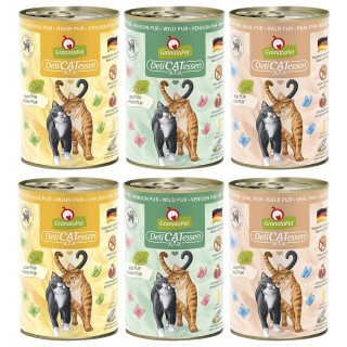GranataPet DeliCatessen Probierpakete 6 x 400 g - Probierpaket II PUR
