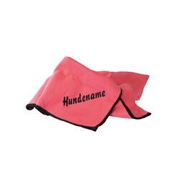 Schecker - Bestickbares Hunde-Trockentuch SPORT [Viva Magenta - mit Bestickung]