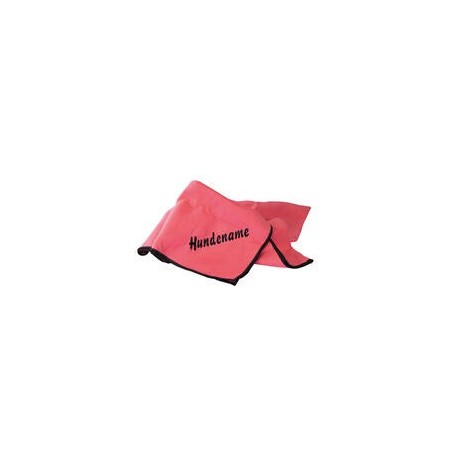 Schecker - Bestickbares Hunde-Trockentuch SPORT [Viva Magenta - mit Bestickung]