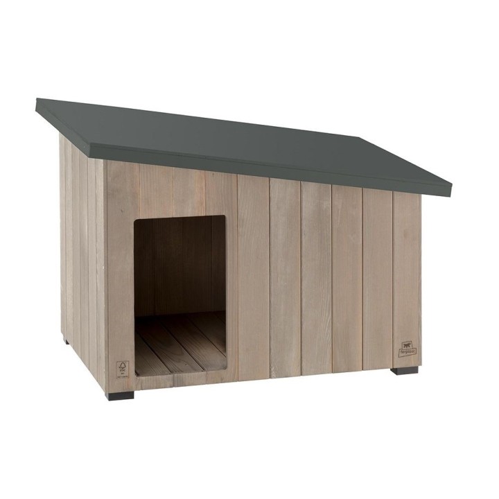 Ferplast Hundehütte Argo - Größe 80: B 95,5 x T 62,5 x H 67 cm