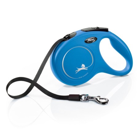 flexi New Classic Gurt-Leine M blau, 5 m,