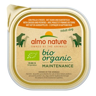 Almo Nature BioOrganic Maintenance 9 x 300 g - mit Bio Huhn & Bio Kartoffeln
