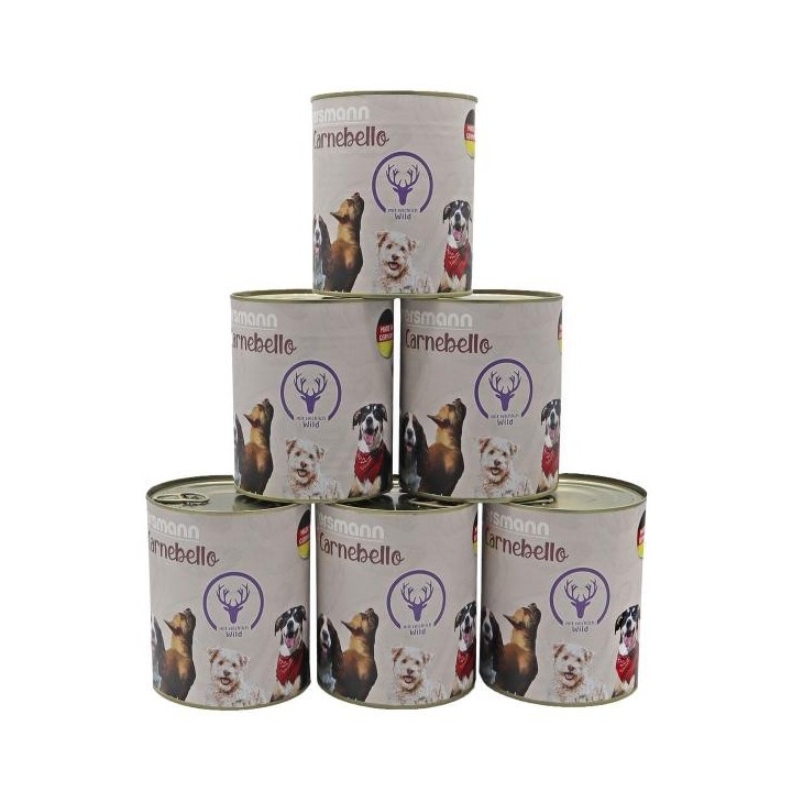 Eggersmann Carnebello - Nassfutter mit Wild 6 x 800g