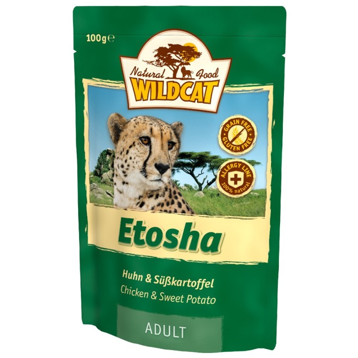 Wildcat | Etosha Huhn & Süßkartoffel | Adult | 14 x 100 g