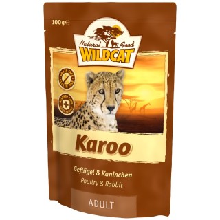 Wildcat | Karoo Kaninchen & Geflügel | Adult | 14 x 100 g