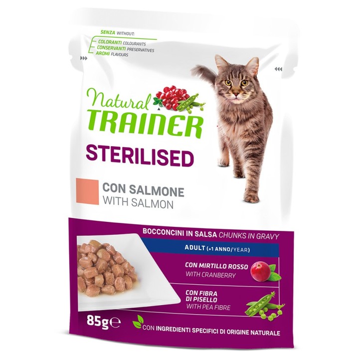Natural Trainer Adult Sterilised  - 12 x 85 g Ente