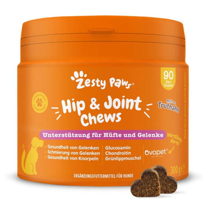 Zesty Paws Hip & Joint Chews Truthahn - 90 Kautabletten