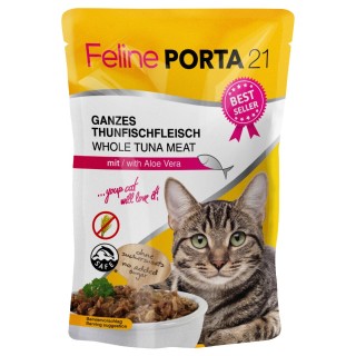 Feline Porta 21 Frischebeutel 6 x 100 g - Thunfisch mit Aloe (getreidefrei)