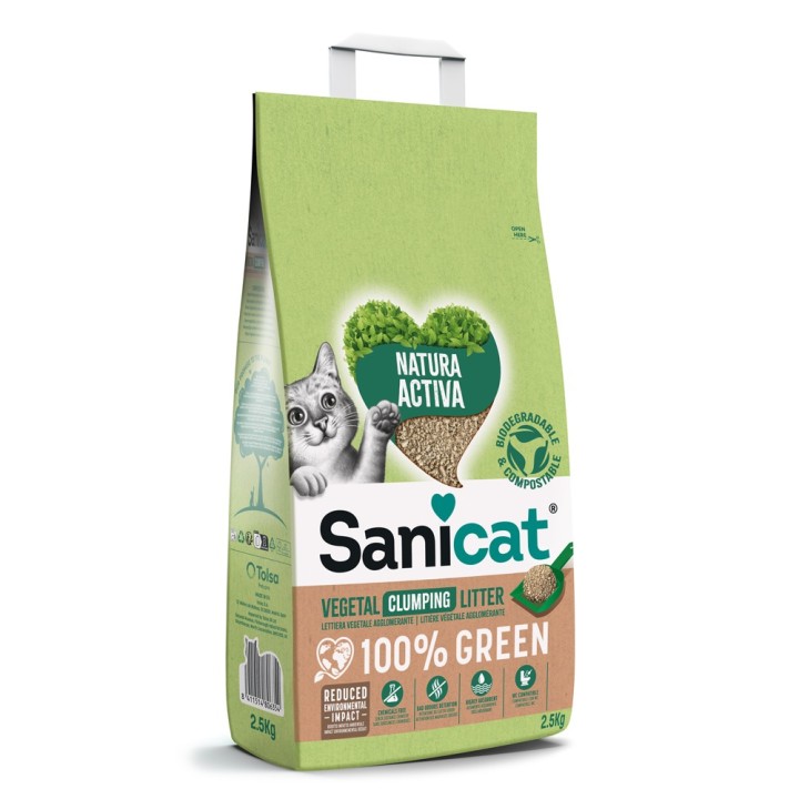 Sanicat Natura Activa 100% Green - 2,5 kg
