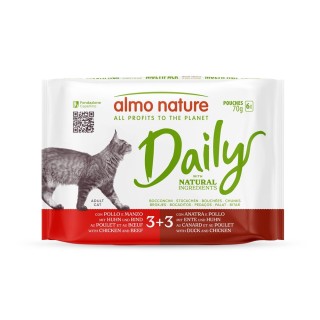 Almo Nature Daily Menu Pouch 6 x 70 g - Mixpaket 3 (2 Sorten)