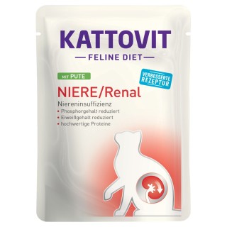 Kattovit Niere/Renal Pouches 24 x 85 g - Pute