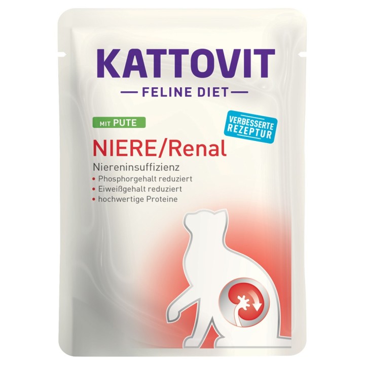 Kattovit Niere/Renal Pouches 24 x 85 g - Pute