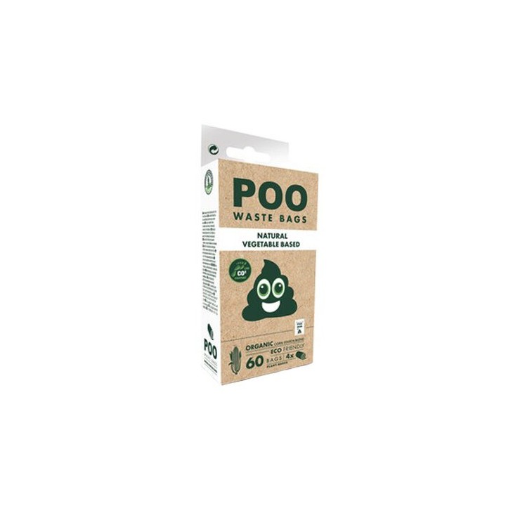 M-Pets Poo Bio-Kotbeutel - Geruchlos - 60 Stück