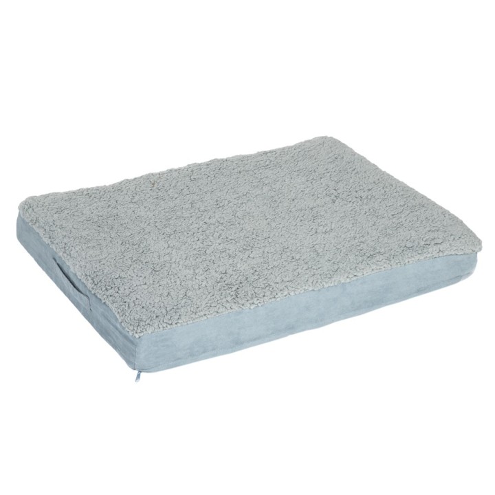 Hundebett Memory eckig, grau - L 72 x B 50 x H 9,5 cm
