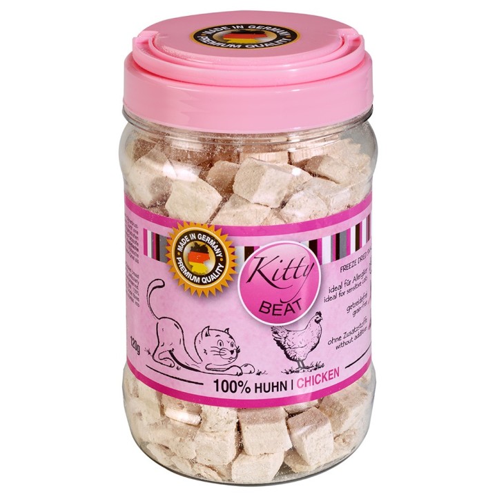 Porta 21 Kitty Beat Katzensnack - Sparpaket: Huhn (3 x 120 g)