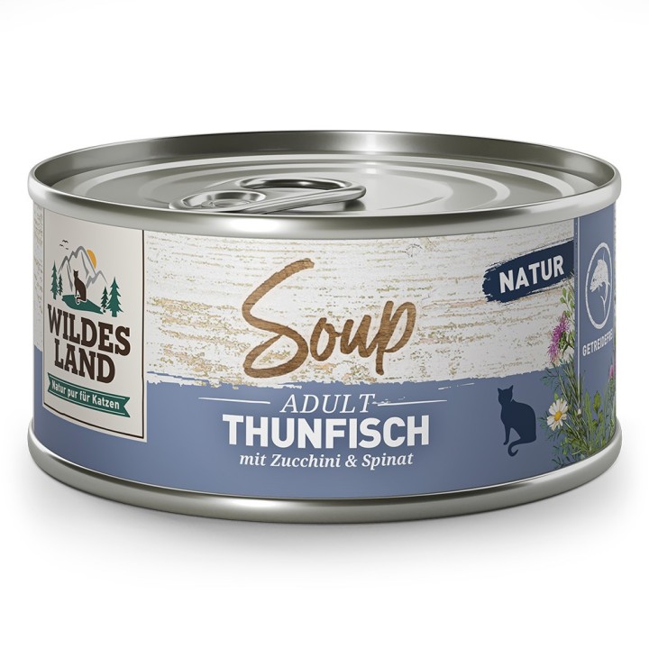 Wildes Land | Thunfisch mit Zucchini & Spinat | Soup | 12 x 80 g
