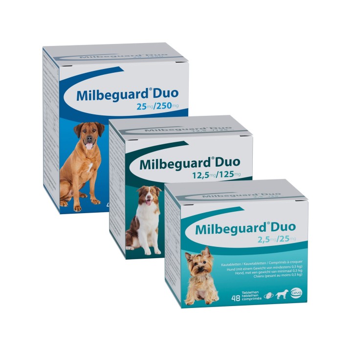 Milbactor für kleine Hunde und Welpen - 4 Tabletten