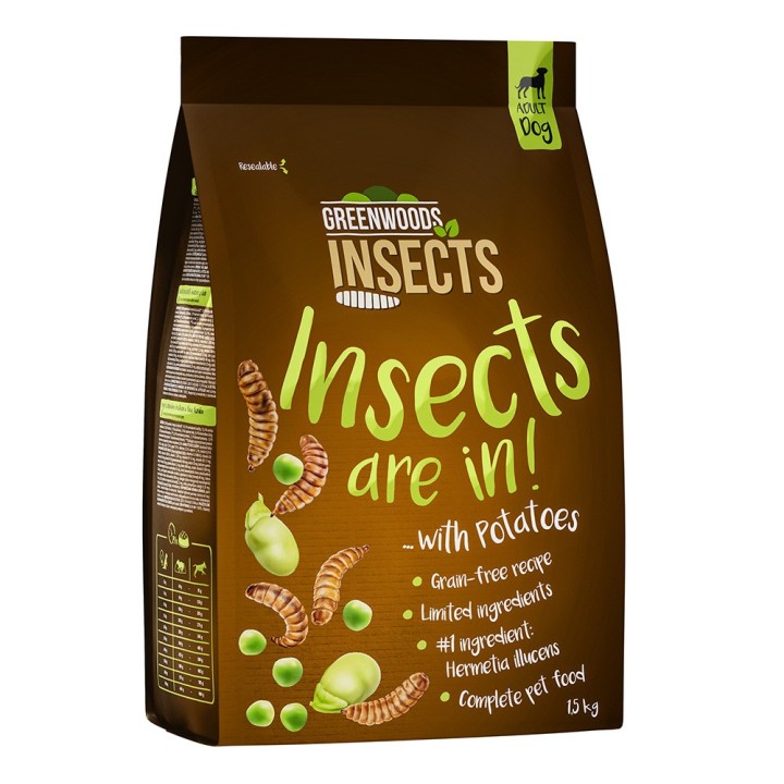 Greenwoods Insects Insekten mit Kartoffeln, Erbsen und Favabohnen 1,5 kg
