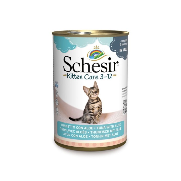 Schesir in Gelee 6 x 140 g - Kitten Thunfisch mit Aloe
