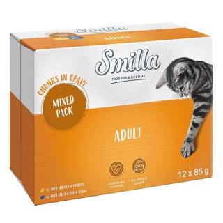 Smilla Frischebeutel Adult Häppchen mit Gemüse - Mixpaket (12 x 85 g)