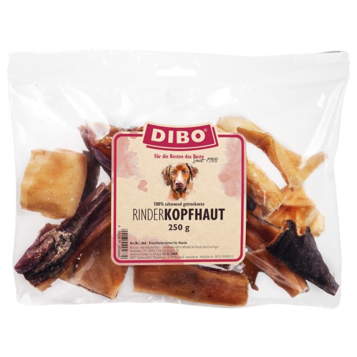 DIBO Rinderkopfhaut - Sparpaket: 2 x 250 g