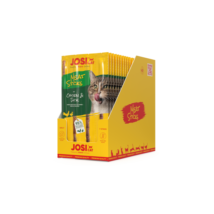JosiCat Meat Sticks Chicken &Duck 20x35g