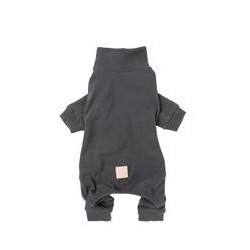 FuzzYard LIFE Soft Touch Hunde-Pyjama [49cm - Schiefergrau]
