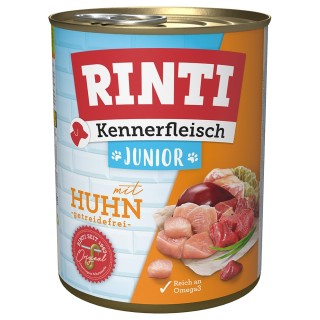 RINTI Kennerfleisch Junior - 6 x 800 g Huhn