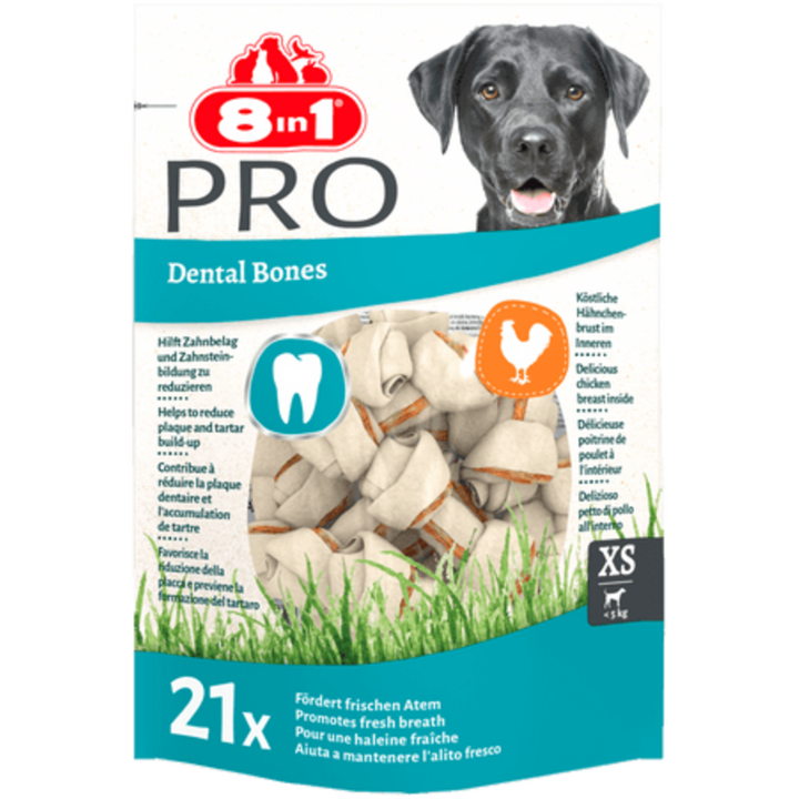 8in1 Delights Pro Dental Kauknochen XS - 1 Beutel