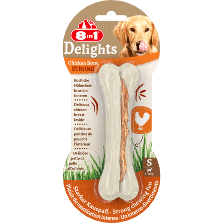 8in1 Delights Strong Kauknochen - S