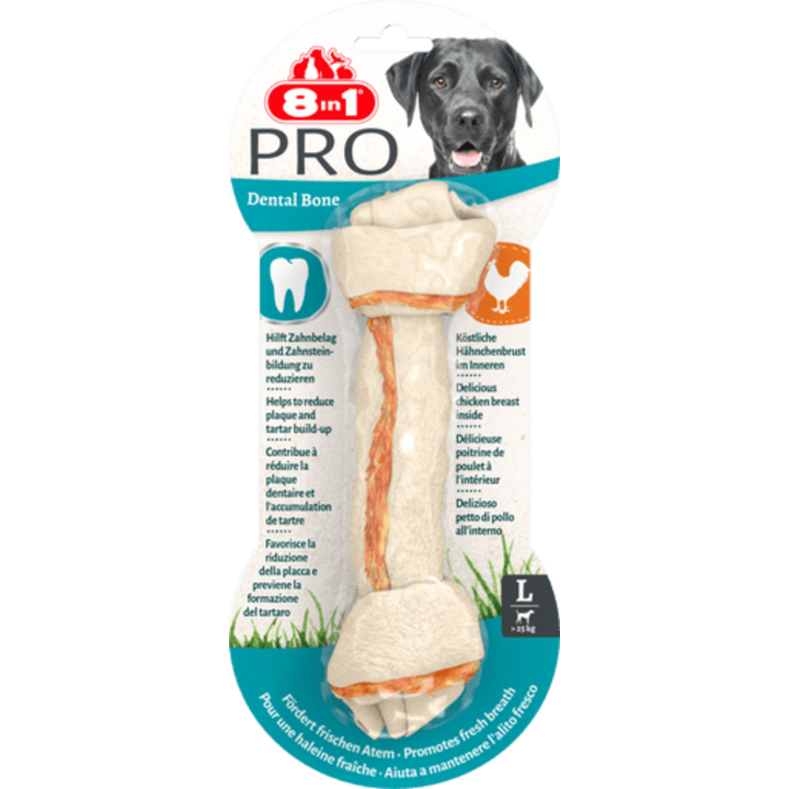 8in1 Delights Pro Dental Kauknochen - L