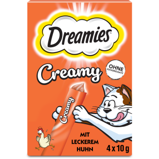Dreamies Creamy Snack mit Huhn 4x10g - 40 g