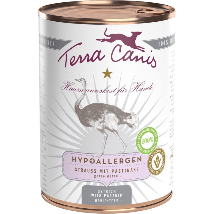 Terra Canis Hypoallergen 400g - Strauß